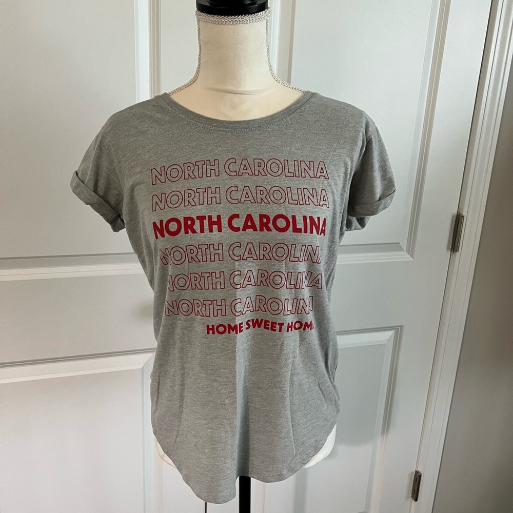 North Carolina Home Sweet Home Gray Graphic Tee
